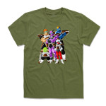 Аниме тениска с цветен принт с героите от Dragon Ball Z - Ginyu Special Forces